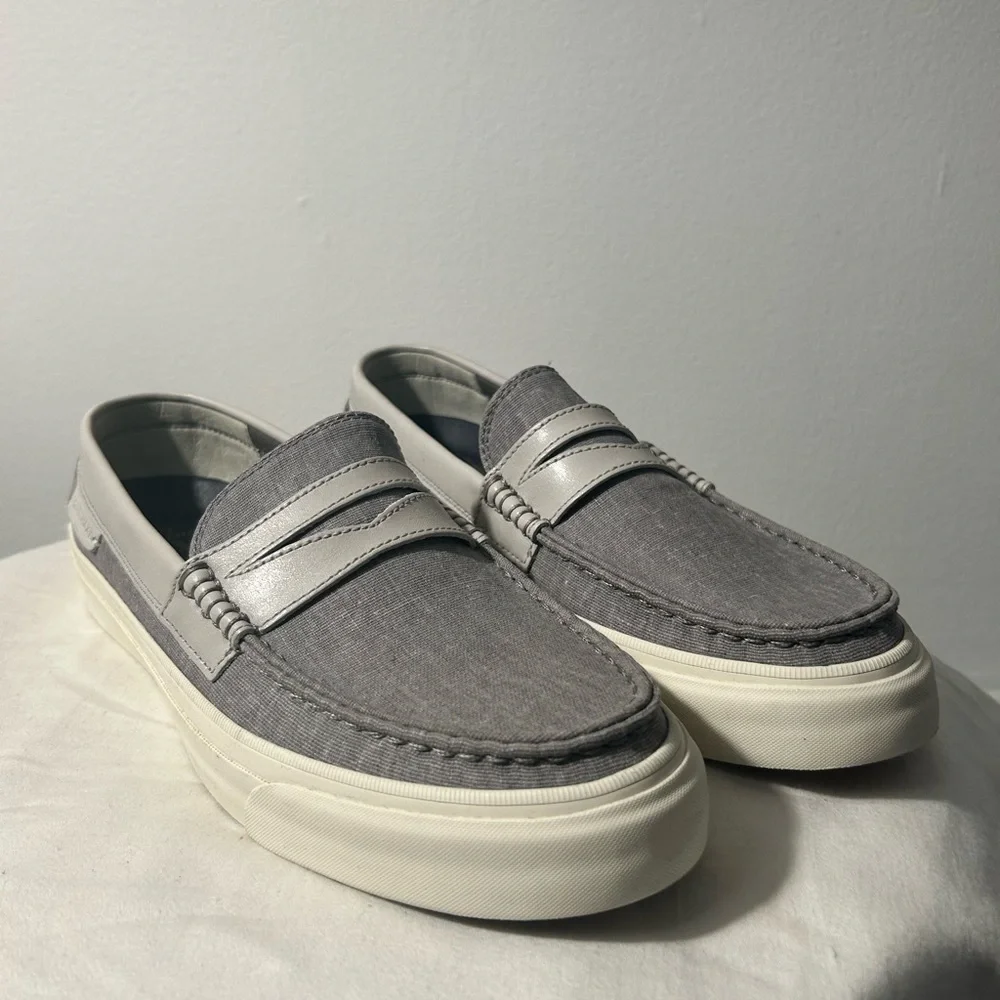 Cole Haan Gray and Cream Men's Loafers